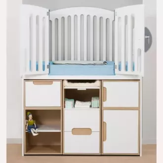 Komplettes Babyzimmer Lit'bellule mit skalierbarem Bett 18